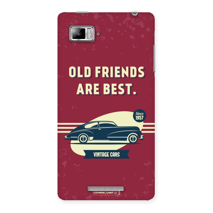 Old Friends Vintage Car Back Case for Lenovo Vibe Z K910