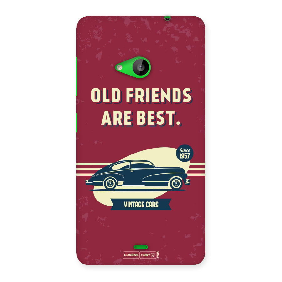Old Friends Vintage Car Back Case for Lumia 535