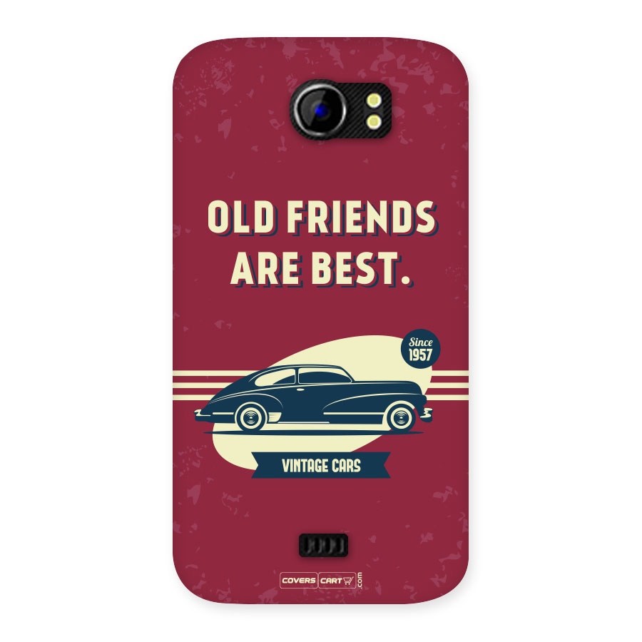 Old Friends Vintage Car Back Case for Micromax Canvas 2 A110