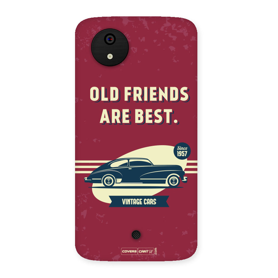 Old Friends Vintage Car Back Case for Micromax Canvas A1