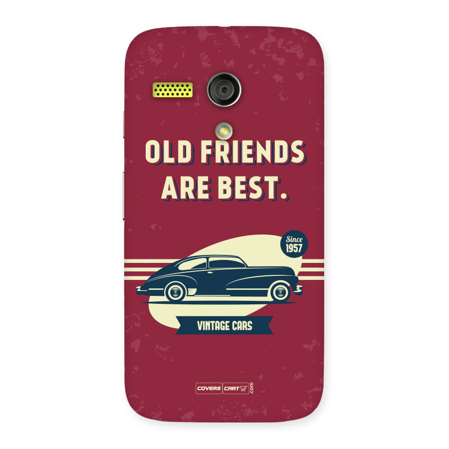 Old Friends Vintage Car Back Case for Moto G