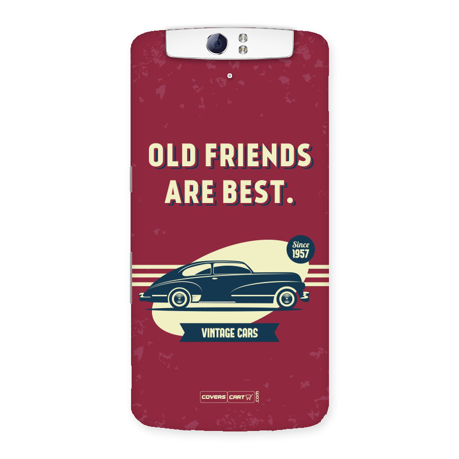 Old Friends Vintage Car Back Case for Oppo N1