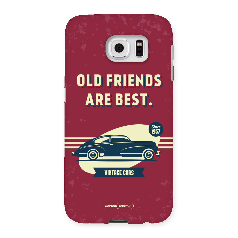 Old Friends Vintage Car Back Case for Samsung Galaxy S6