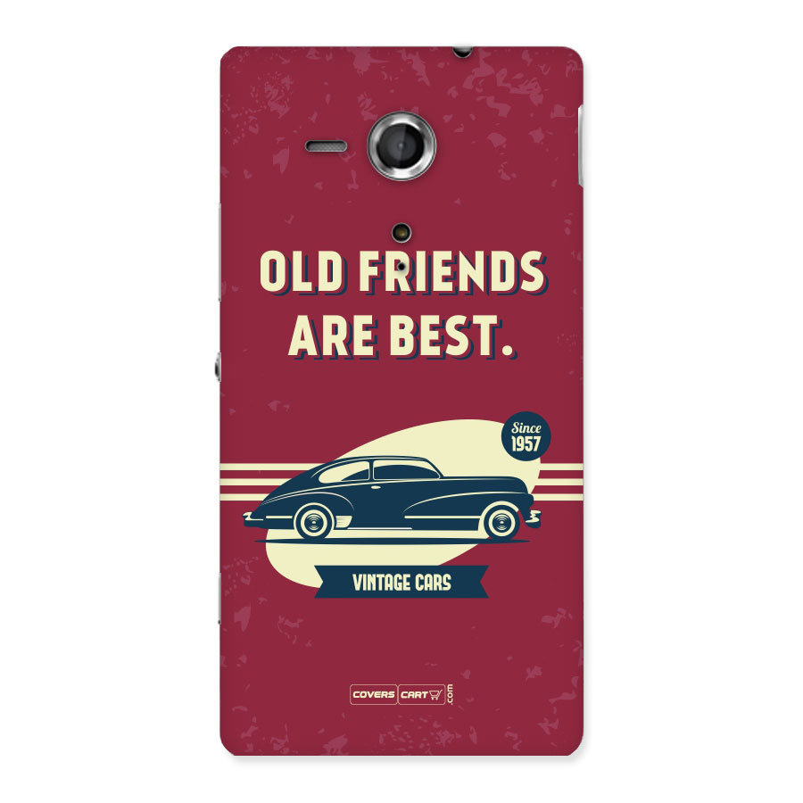 Old Friends Vintage Car Back Case for Sony Xperia SP