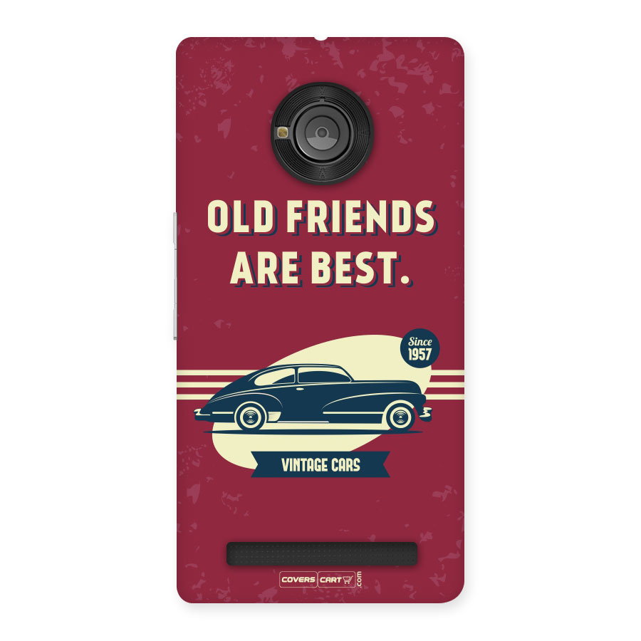 Old Friends Vintage Car Back Case for Yu Yuphoria