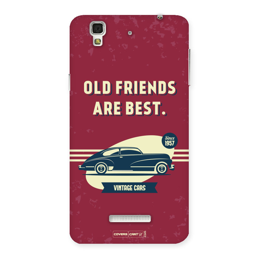 Old Friends Vintage Car Back Case for Yu Yureka