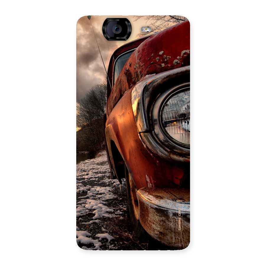Vintage Car Headlight Back Case for Canvas Knight A350