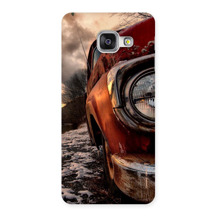 Vintage Car Headlight Back Case for Galaxy A3 2016