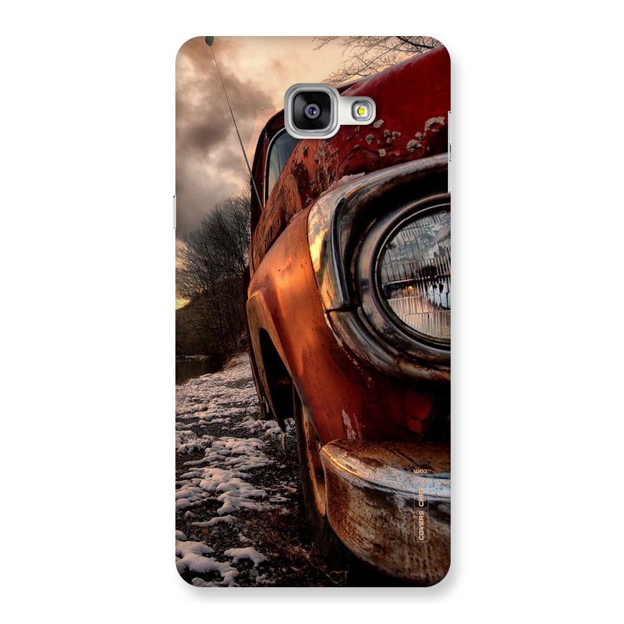 Vintage Car Headlight Back Case for Galaxy A9