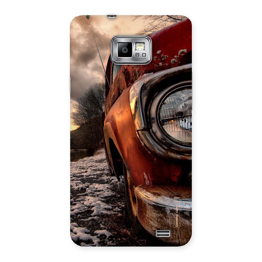 Vintage Car Headlight Back Case for Galaxy S2
