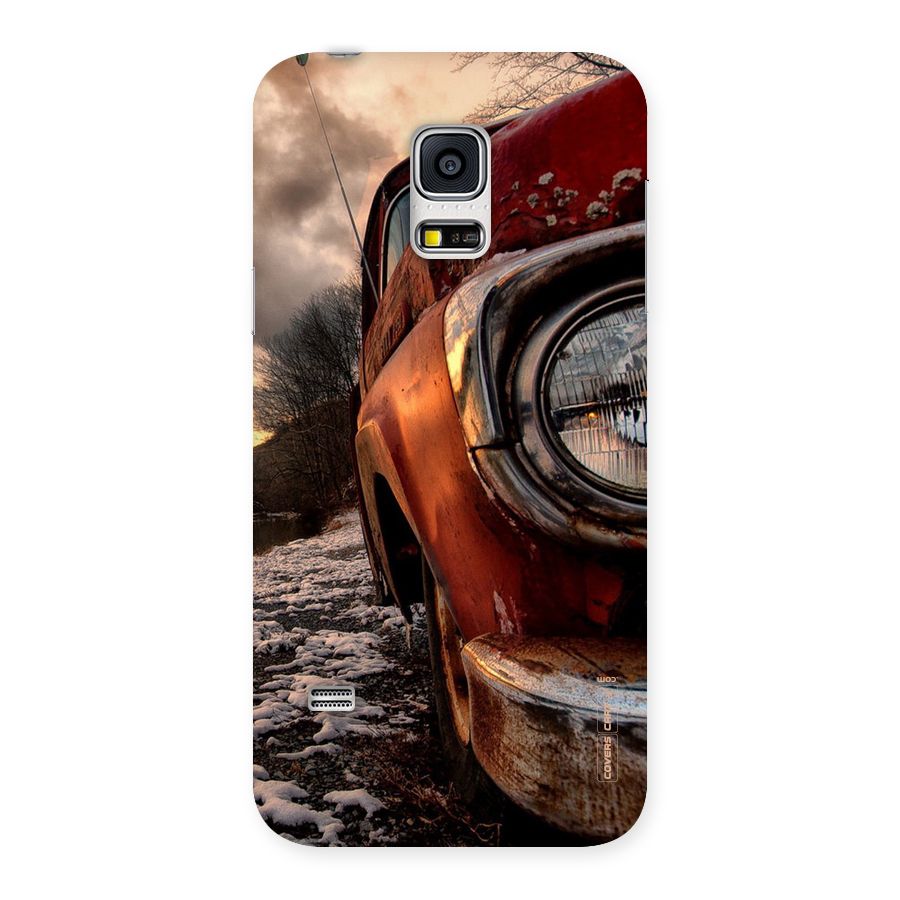 Vintage Car Headlight Back Case for Galaxy S5 Mini