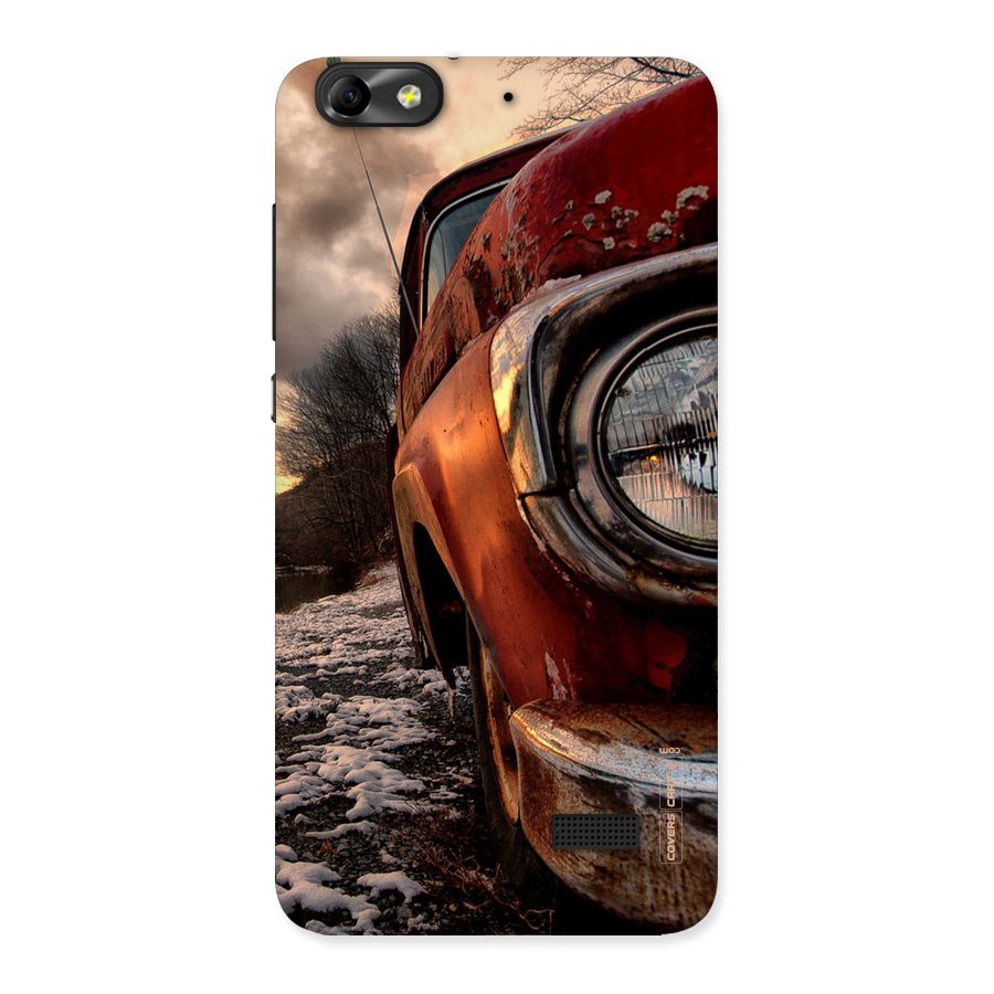 Vintage Car Headlight Back Case for Honor 4C
