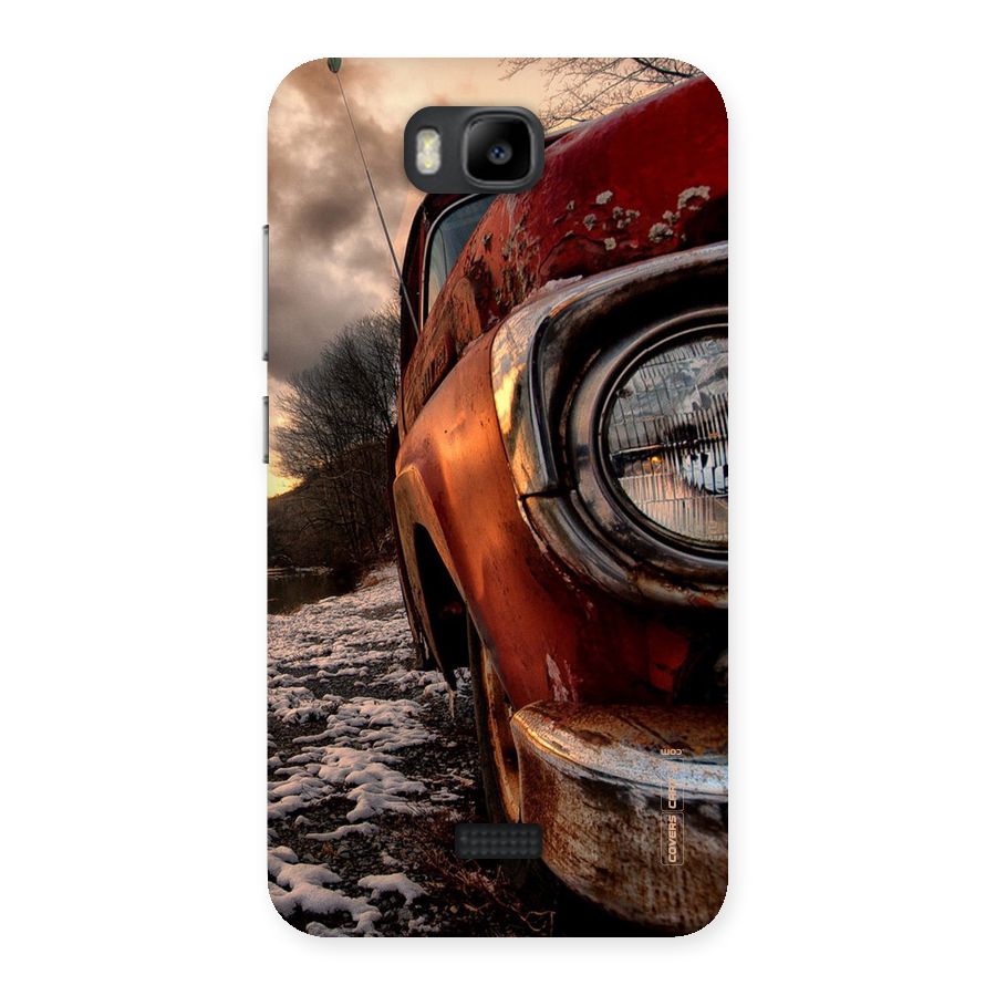 Vintage Car Headlight Back Case for Honor Bee