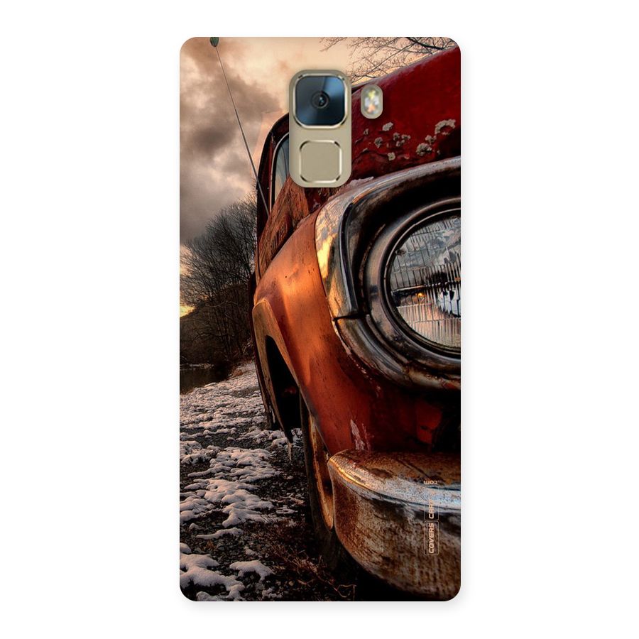 Vintage Car Headlight Back Case for Huawei Honor 7