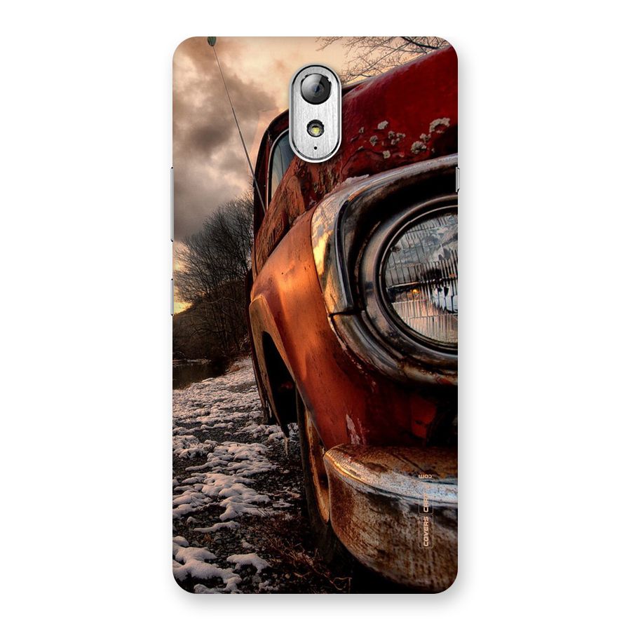 Vintage Car Headlight Back Case for Lenovo Vibe P1M