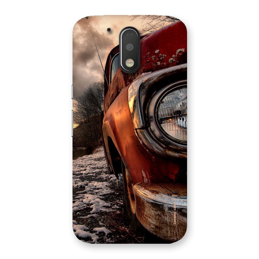 Vintage Car Headlight Back Case for Motorola Moto G4