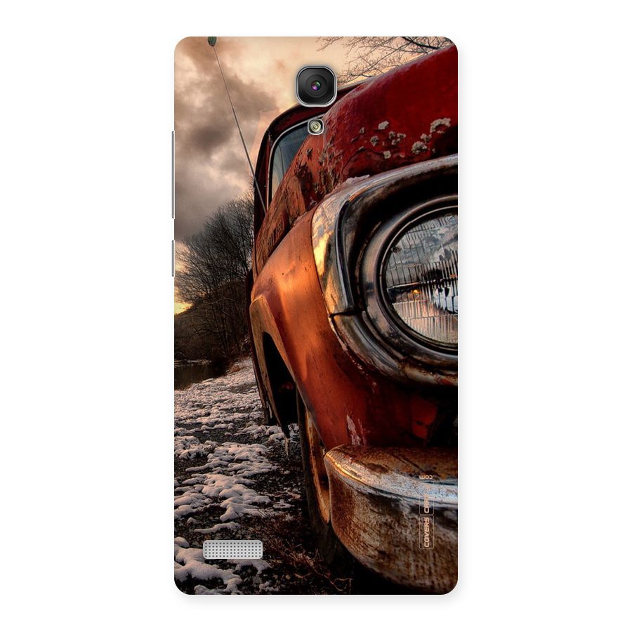 Vintage Car Headlight Back Case for Redmi Note Prime
