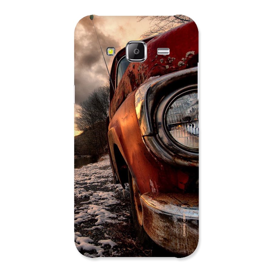 Vintage Car Headlight Back Case for Samsung Galaxy J5