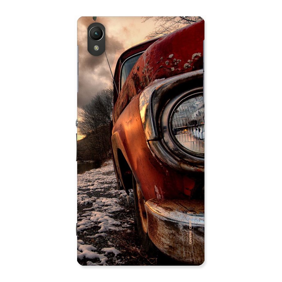 Vintage Car Headlight Back Case for Sony Xperia Z1