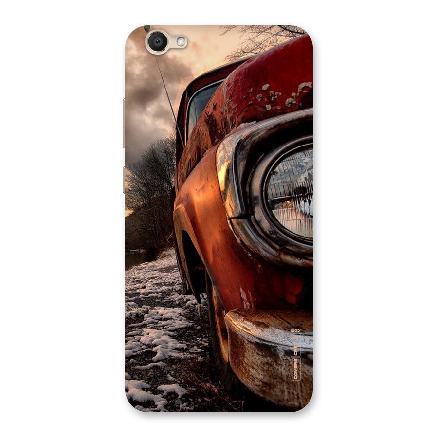 Vintage Car Headlight Back Case for Vivo V5