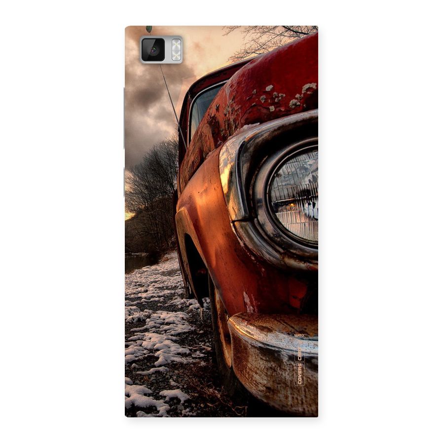 Vintage Car Headlight Back Case for Xiaomi Mi3