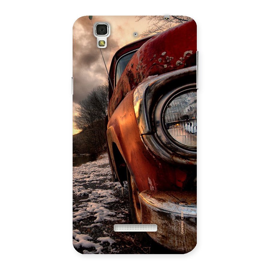 Vintage Car Headlight Back Case for YU Yureka Plus