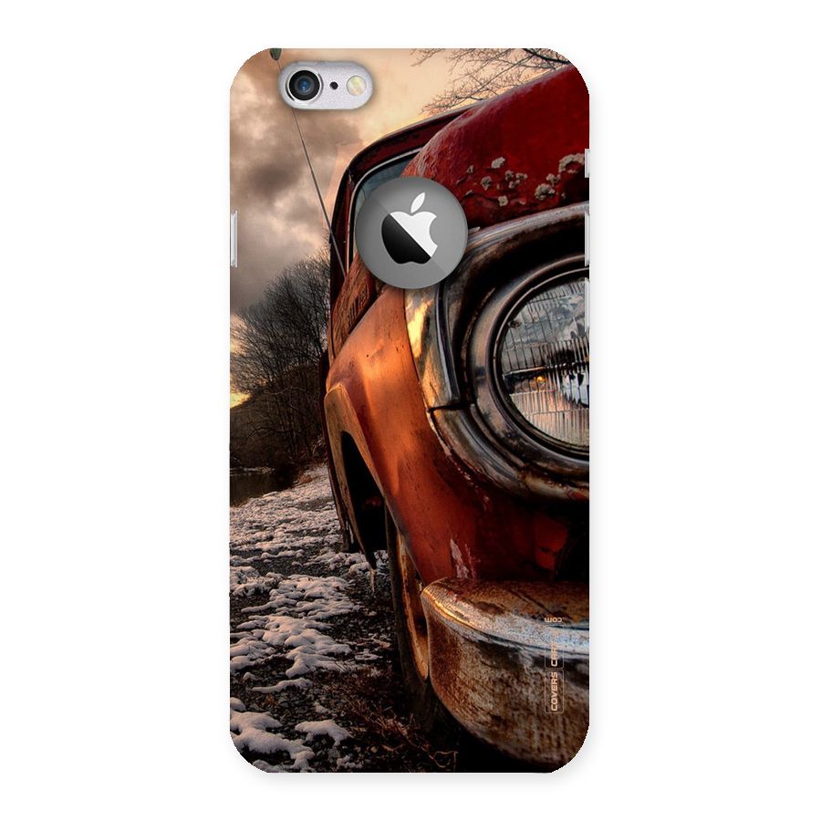 Vintage Car Headlight Back Case for iPhone 6 Logo Cut