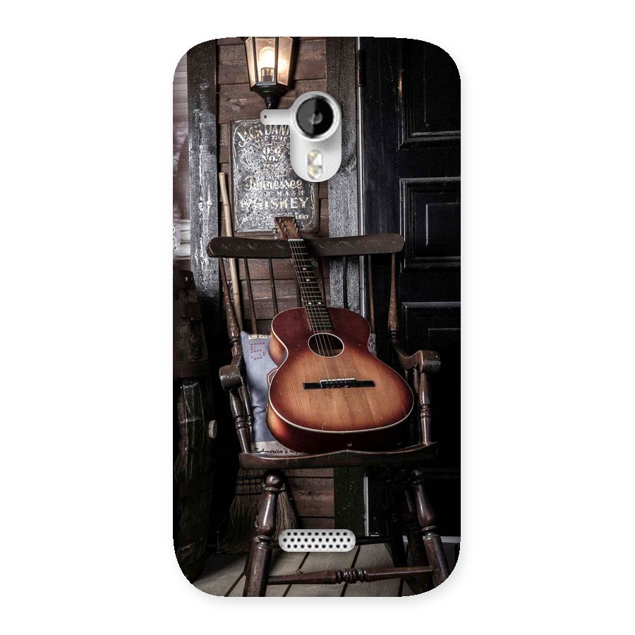 Vintage Chair Guitar Back Case for Micromax Canvas HD A116