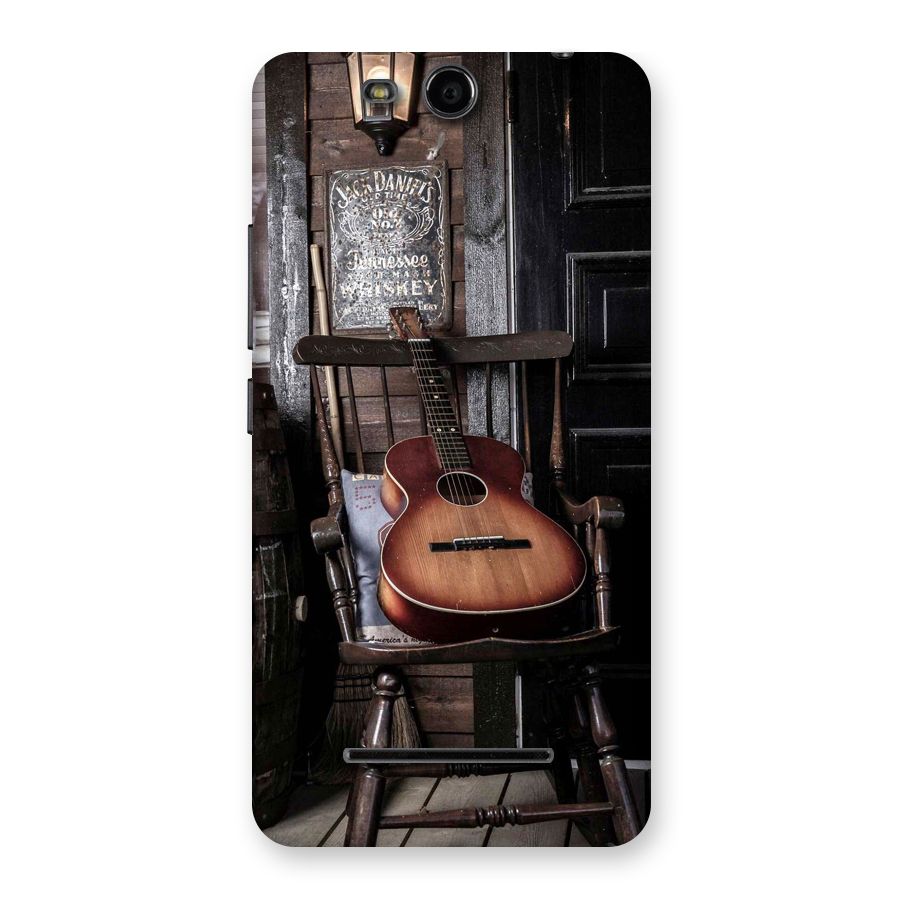 Vintage Chair Guitar Back Case for Micromax Canvas Juice 3 Q392