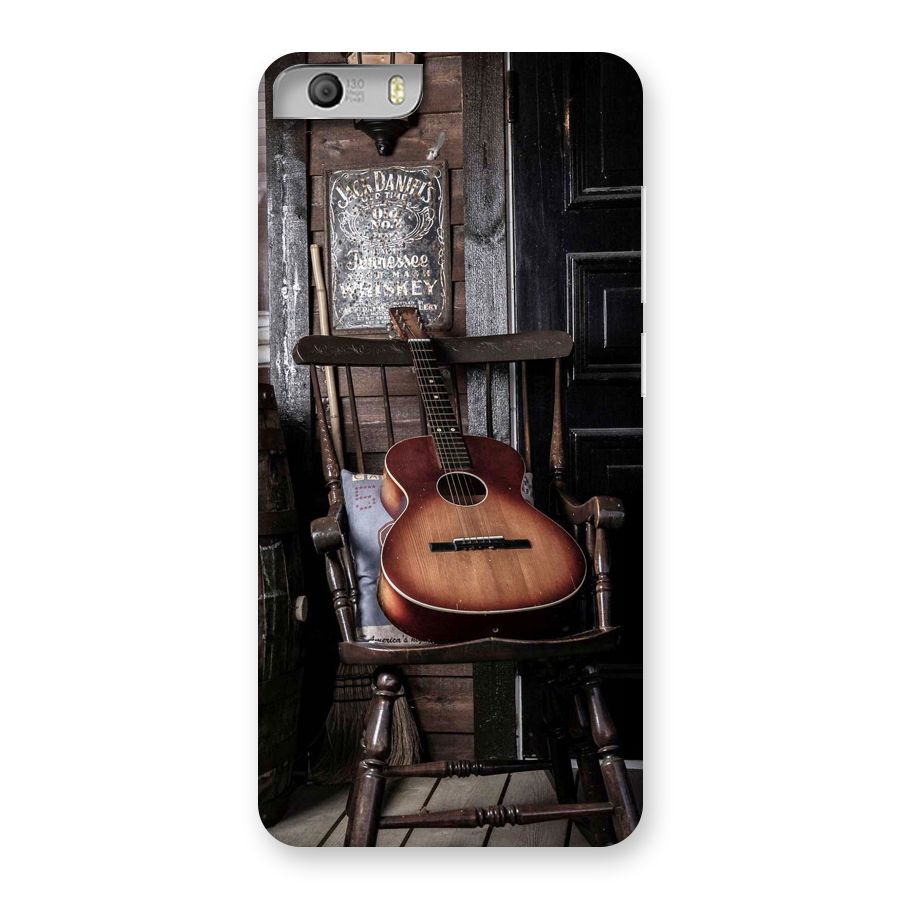 Vintage Chair Guitar Back Case for Micromax Canvas Knight 2