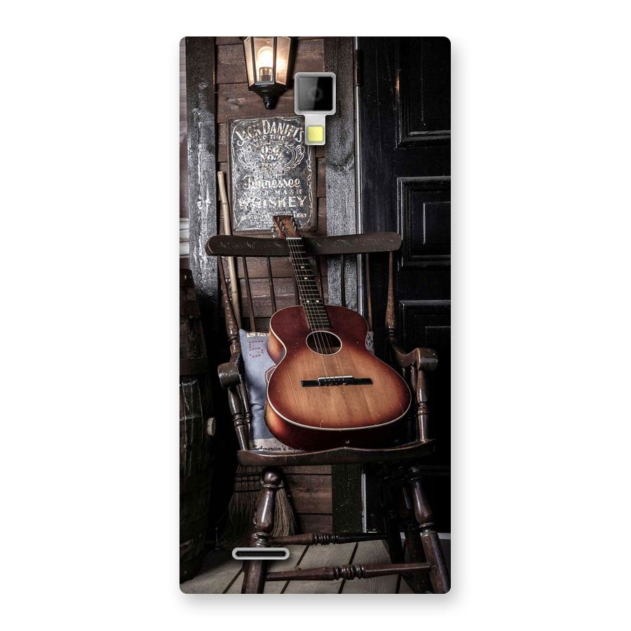 Vintage Chair Guitar Back Case for Micromax Canvas Xpress A99