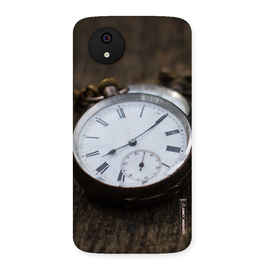 Vintage Clock Back Case for Micromax Canvas A1