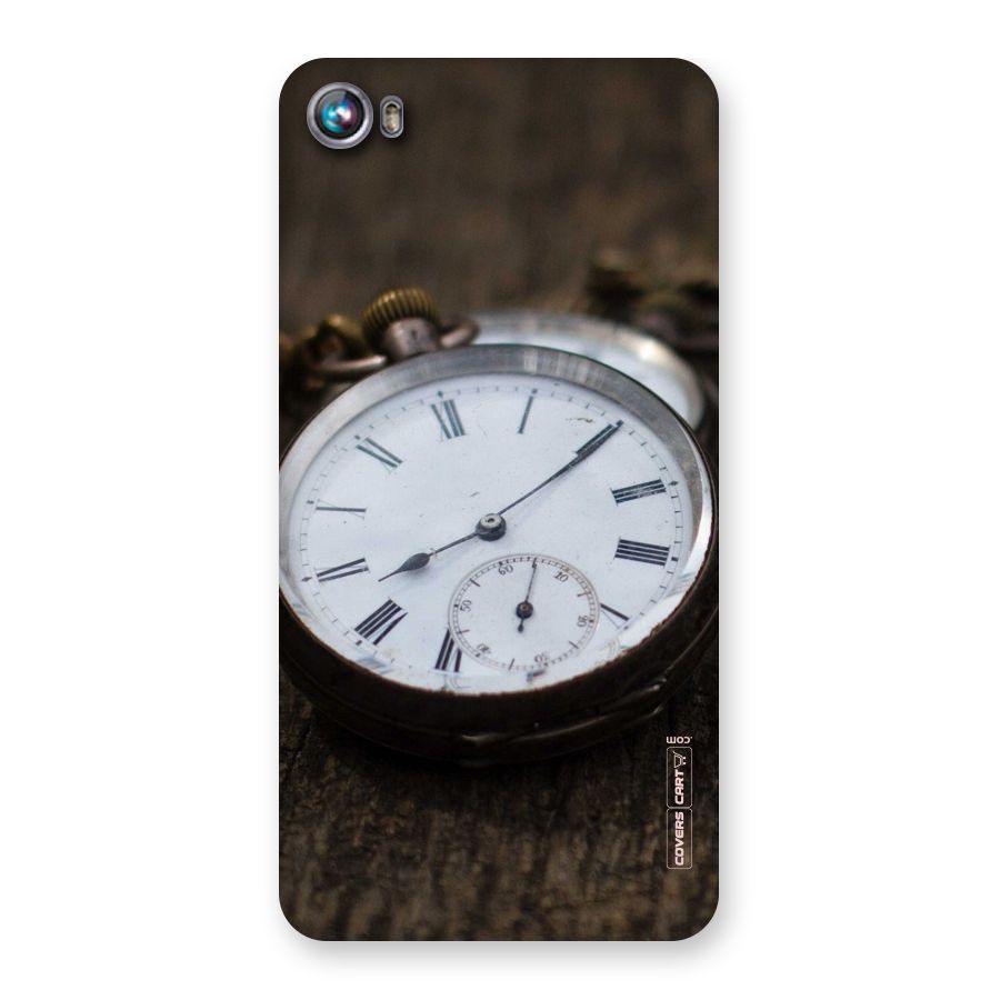 Vintage Clock Back Case for Micromax Canvas Fire 4 A107