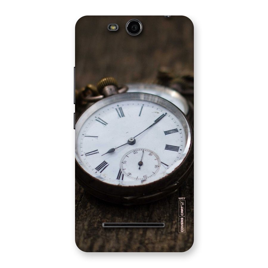 Vintage Clock Back Case for Micromax Canvas Juice 3 Q392