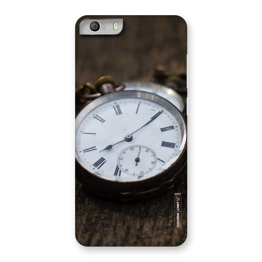 Vintage Clock Back Case for Micromax Canvas Knight 2