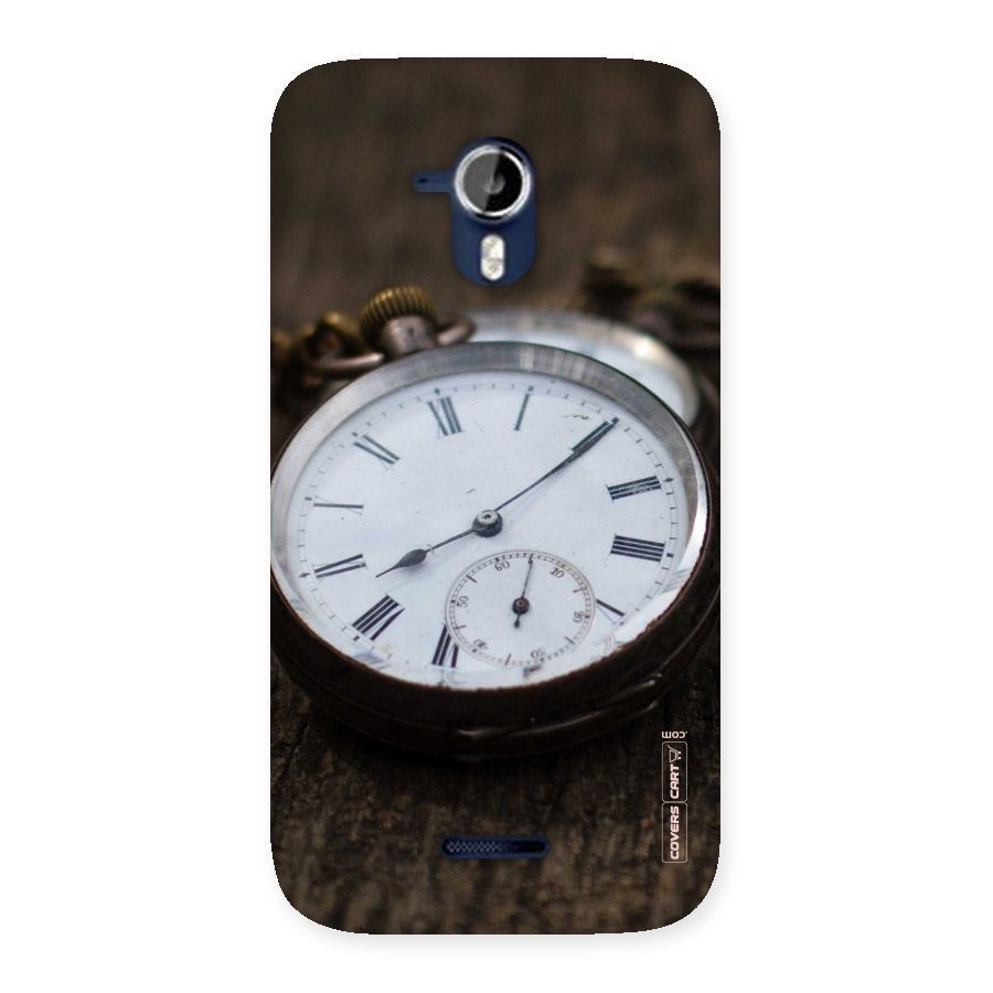 Vintage Clock Back Case for Micromax Canvas Magnus A117