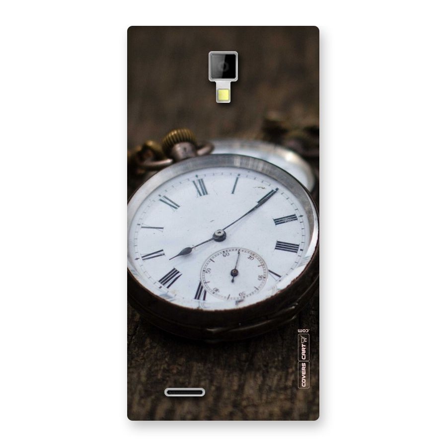 Vintage Clock Back Case for Micromax Canvas Xpress A99
