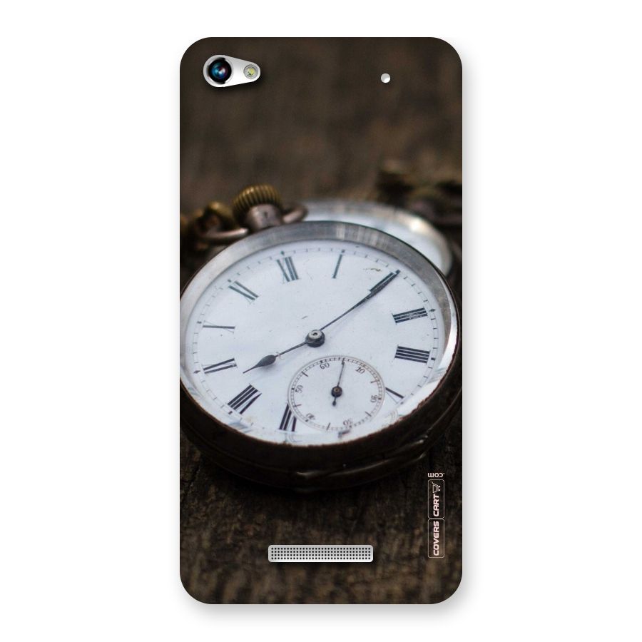 Vintage Clock Back Case for Micromax Hue 2