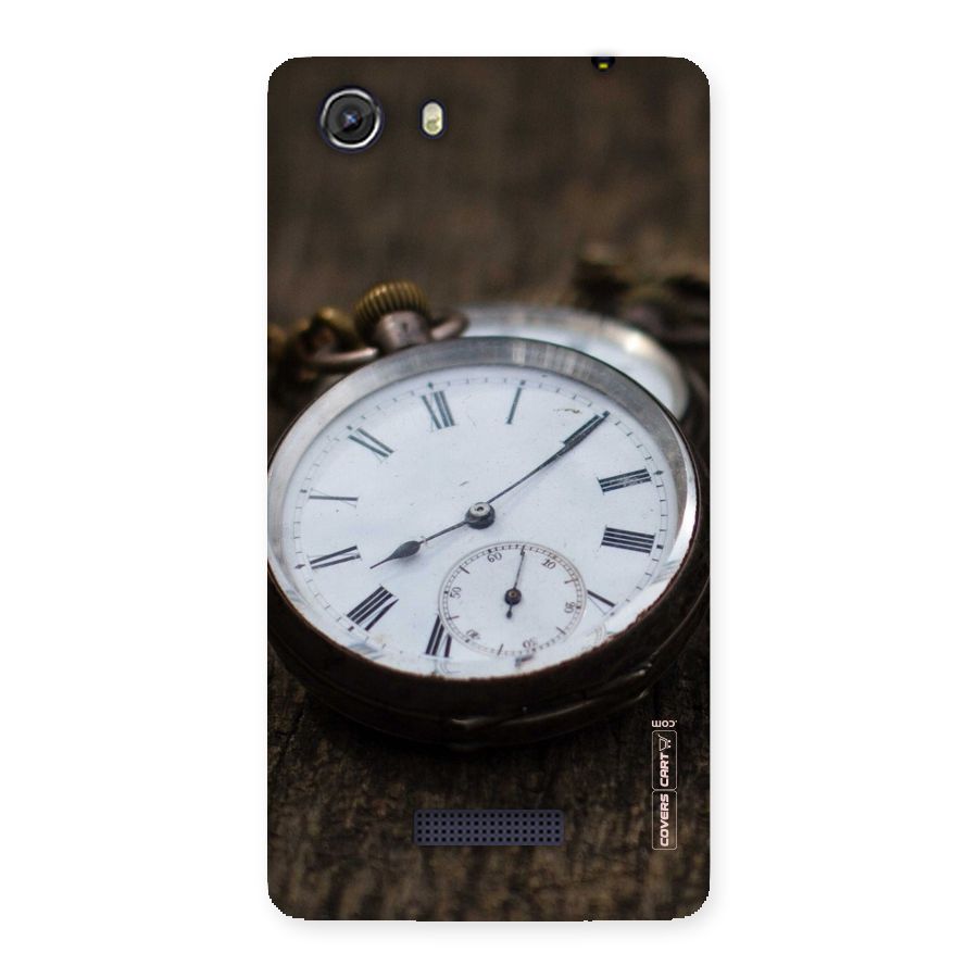 Vintage Clock Back Case for Micromax Unite 3