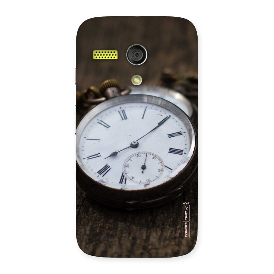 Vintage Clock Back Case for Moto G