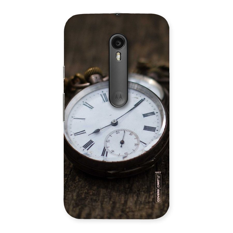 Vintage Clock Back Case for Moto G Turbo