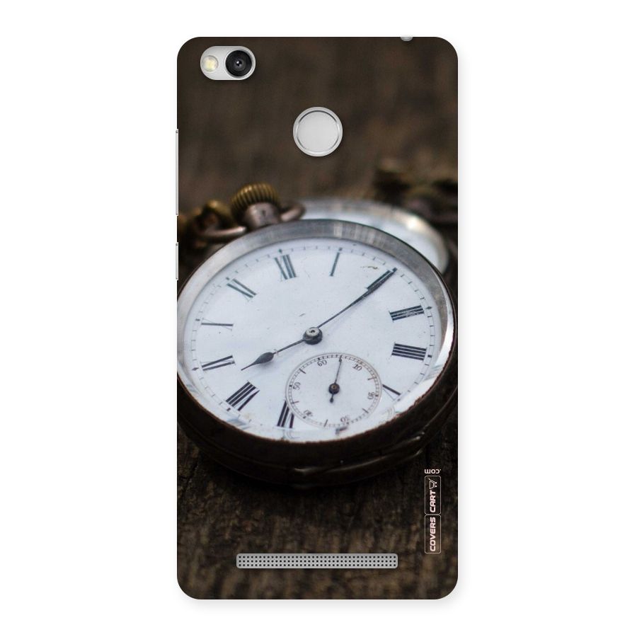 Vintage Clock Back Case for Redmi 3S Prime