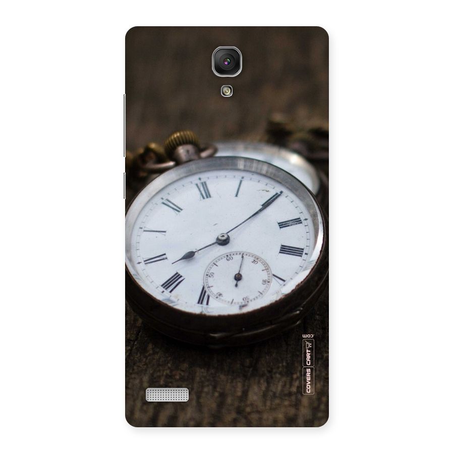 Vintage Clock Back Case for Redmi Note