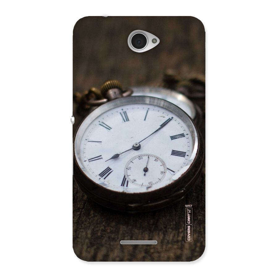 Vintage Clock Back Case for Sony Xperia E4