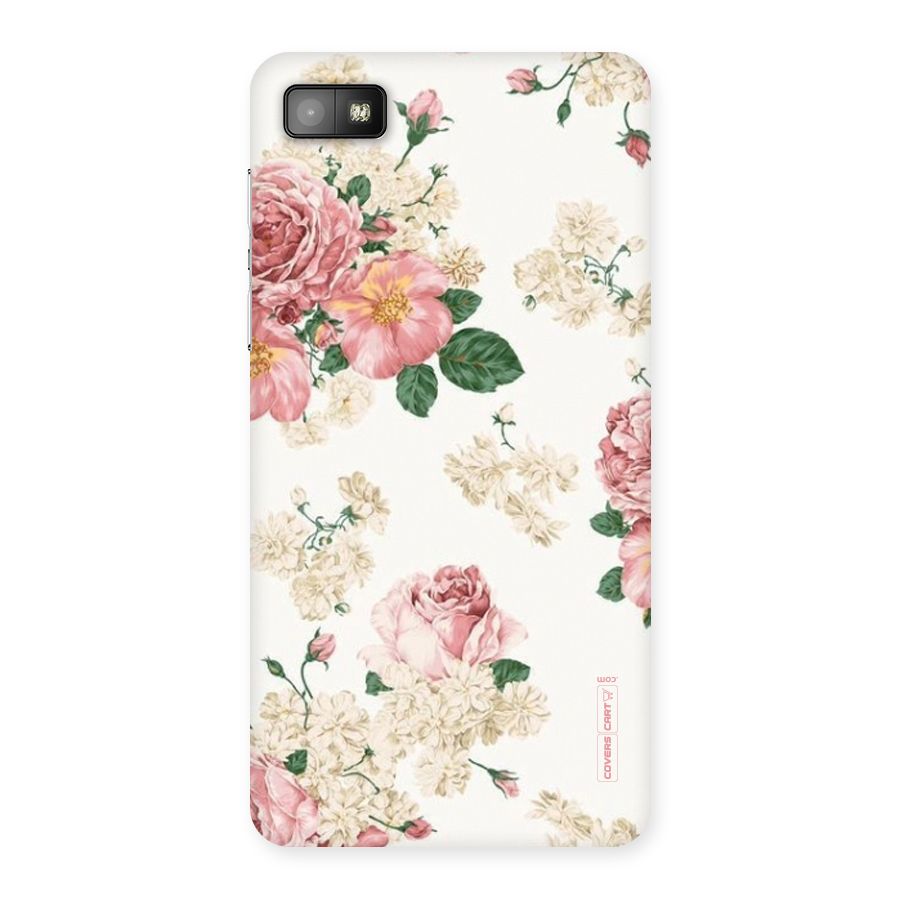 Vintage Floral Pattern Back Case for Blackberry Z10
