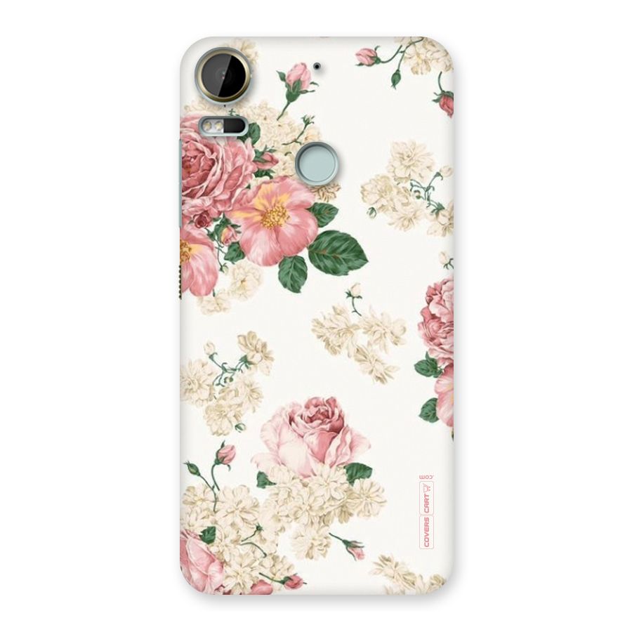 Vintage Floral Pattern Back Case for Desire 10 Pro