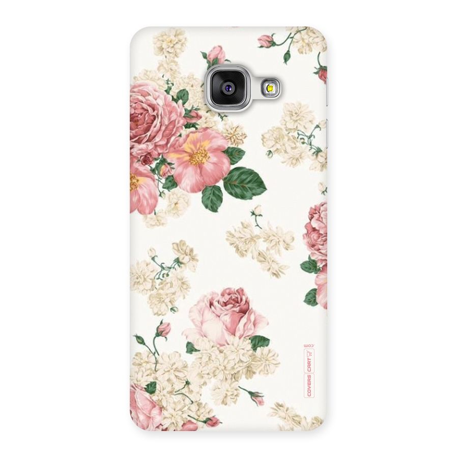Vintage Floral Pattern Back Case for Galaxy A3 2016