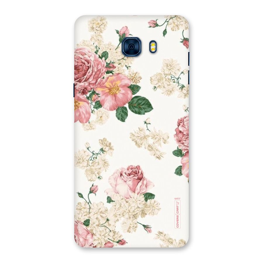 Vintage Floral Pattern Back Case for Galaxy C7 Pro