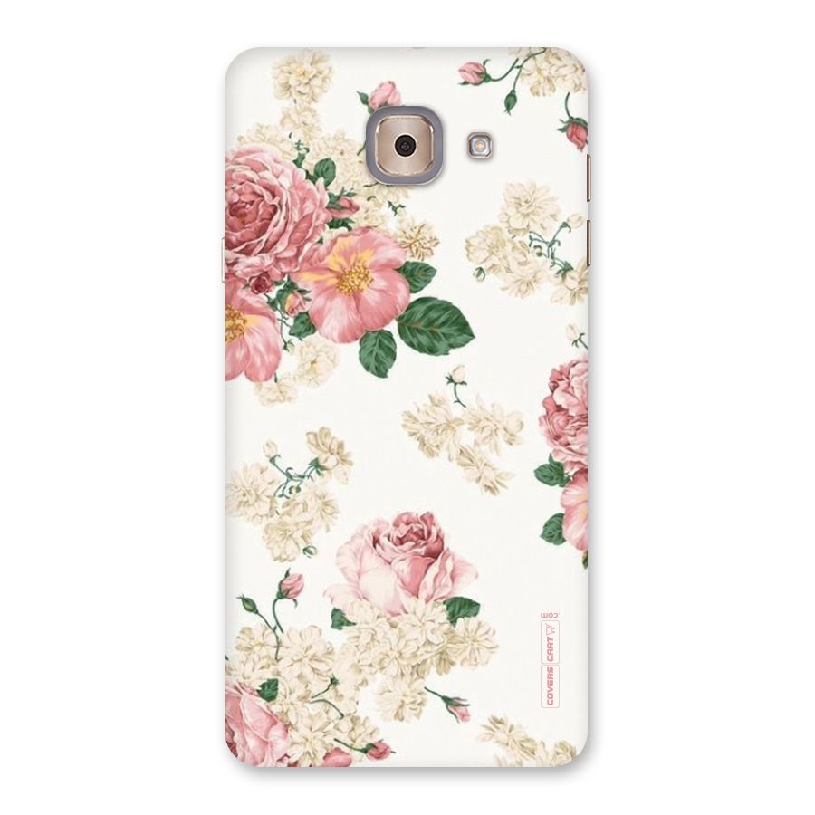 Vintage Floral Pattern Back Case for Galaxy J7 Max