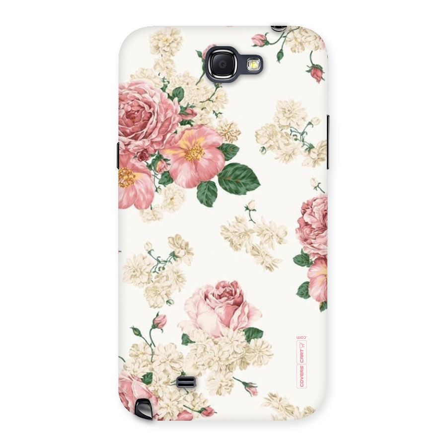 Vintage Floral Pattern Back Case for Galaxy Note 2